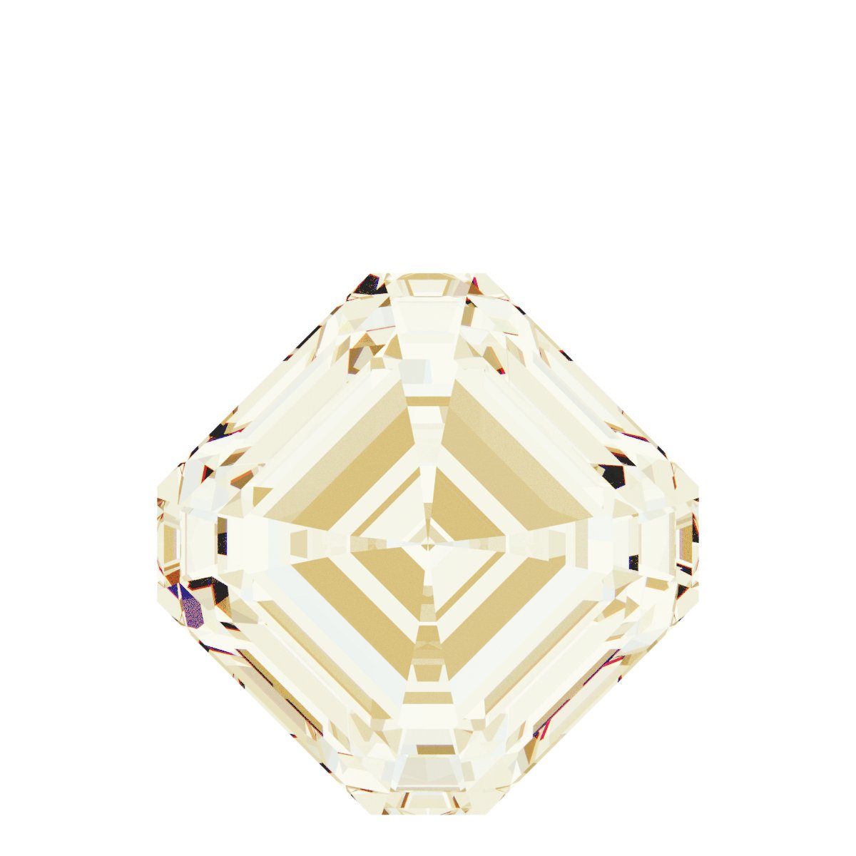 Asscher Bezel-Set Dangle