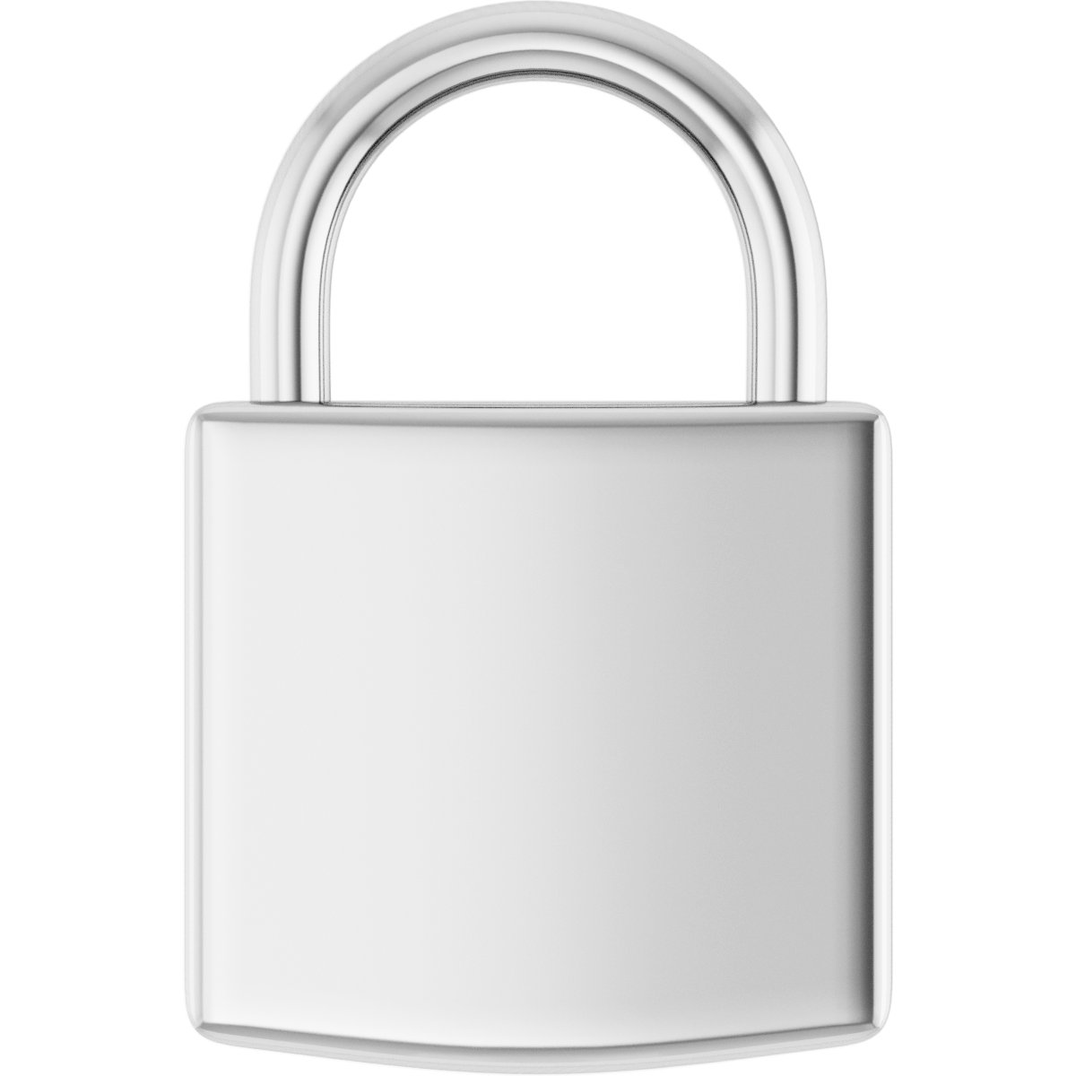 Engravable Lightweight Lock Pendant