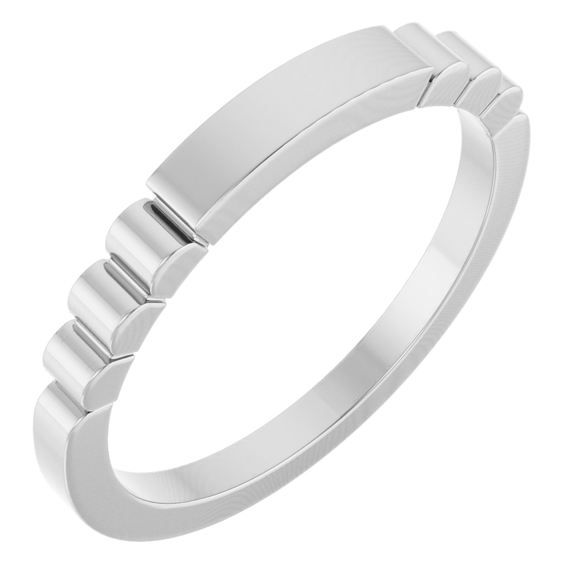 Engravable Fluted Ring