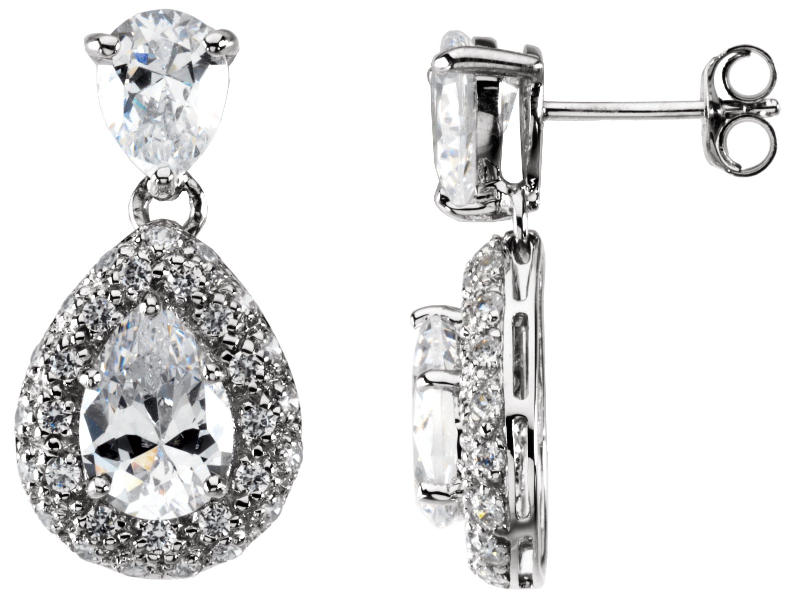 Sterling Silver Cubic Zirconia Earrings