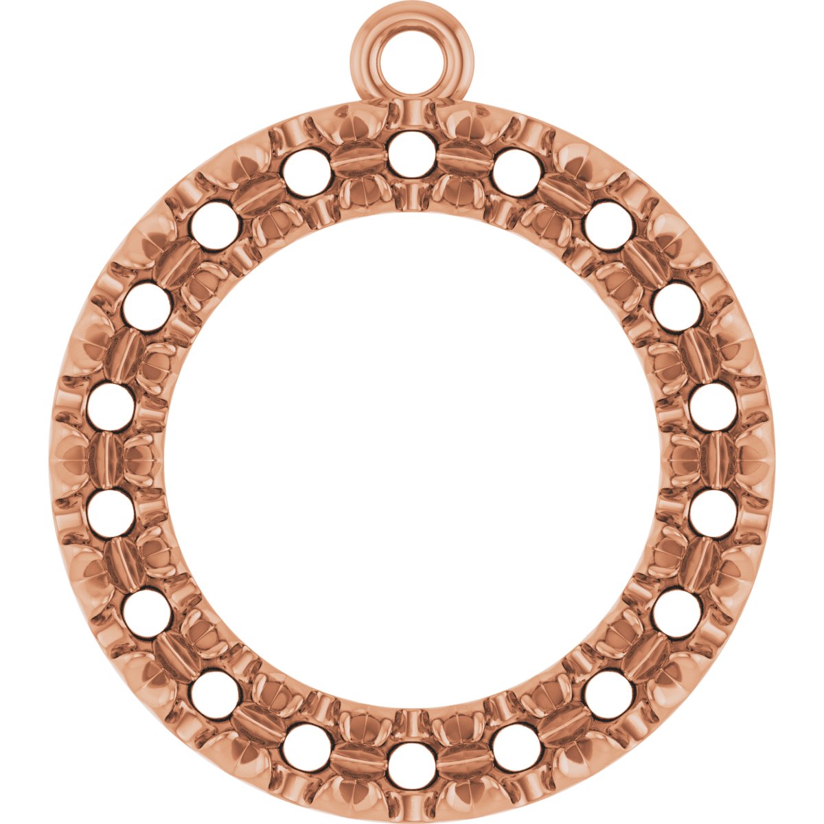 Accented Circle Dangle