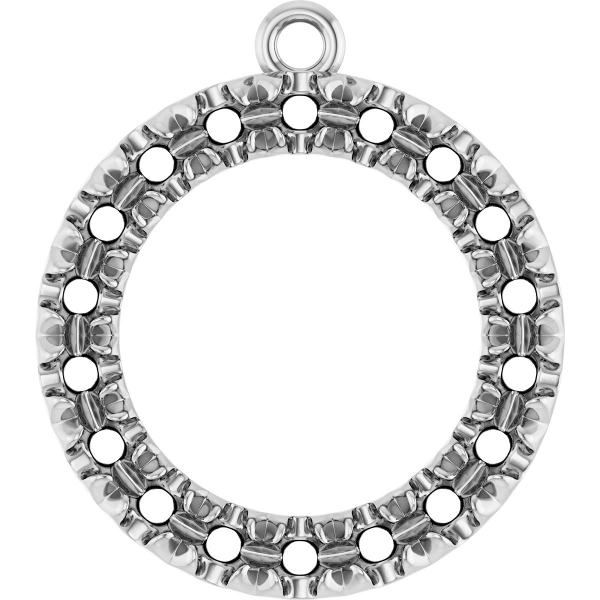 Accented Circle Dangle