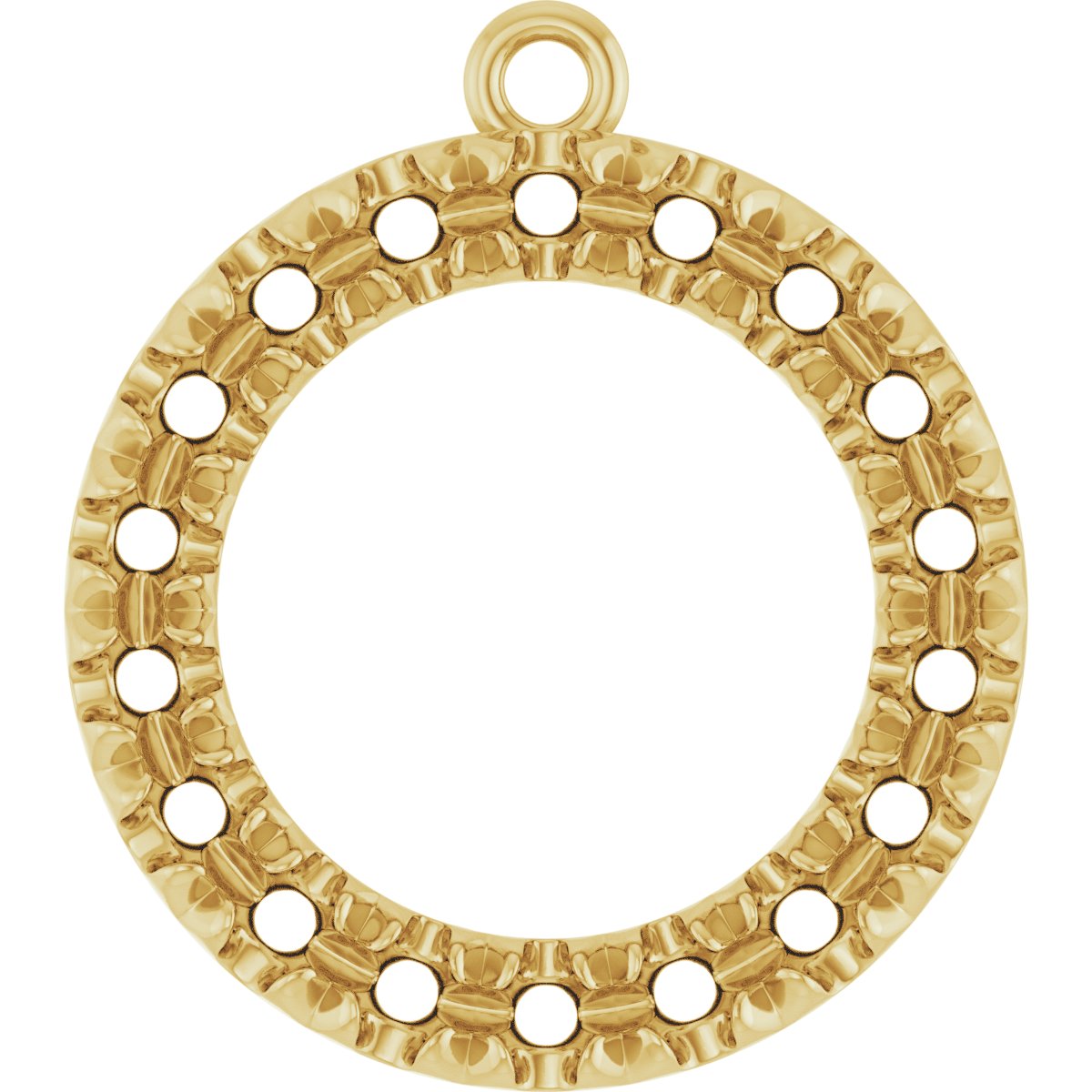 Accented Circle Dangle