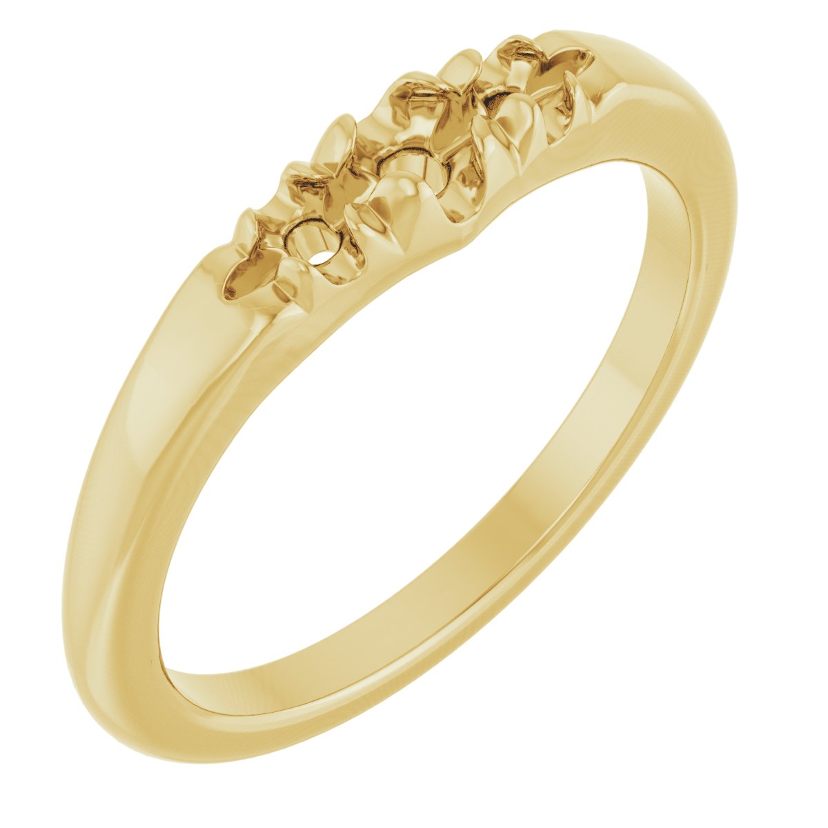 French-Set Accented Ring