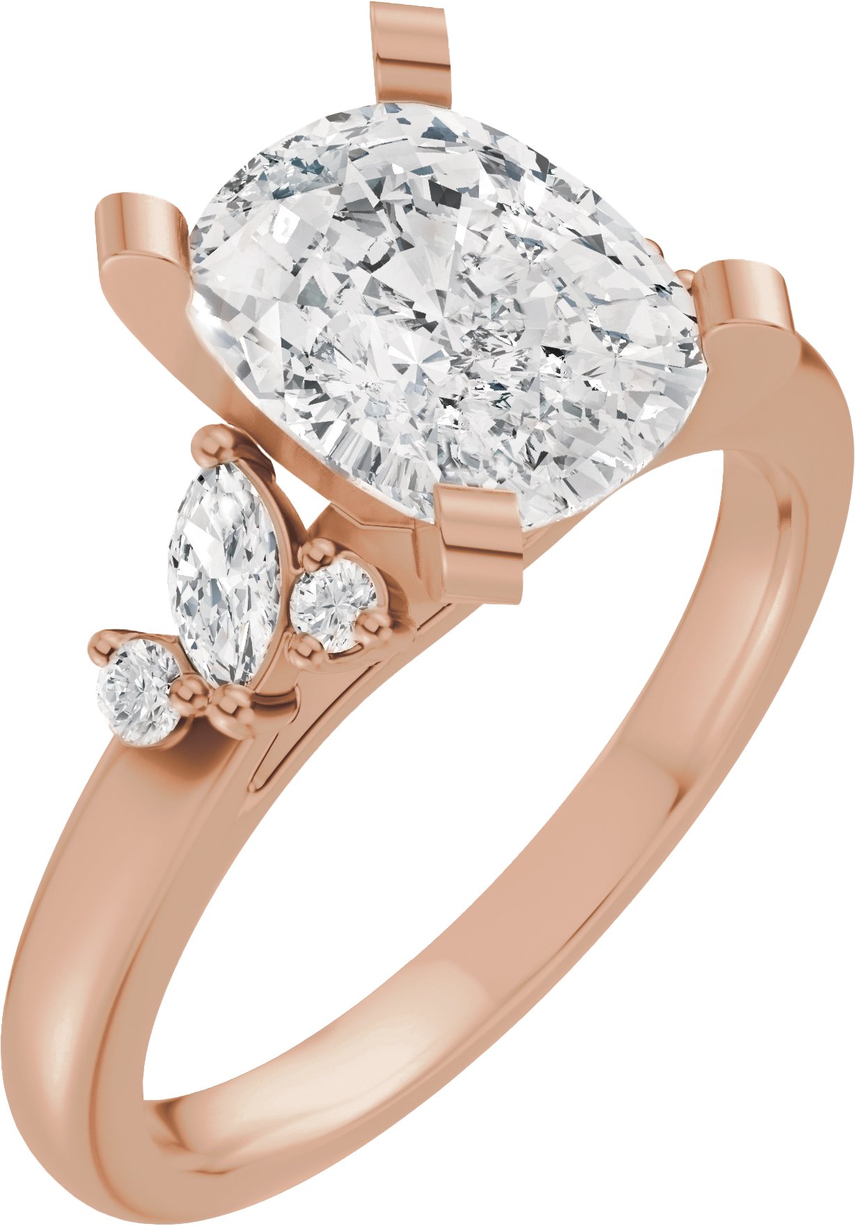 Accented Engagement Ring or Band