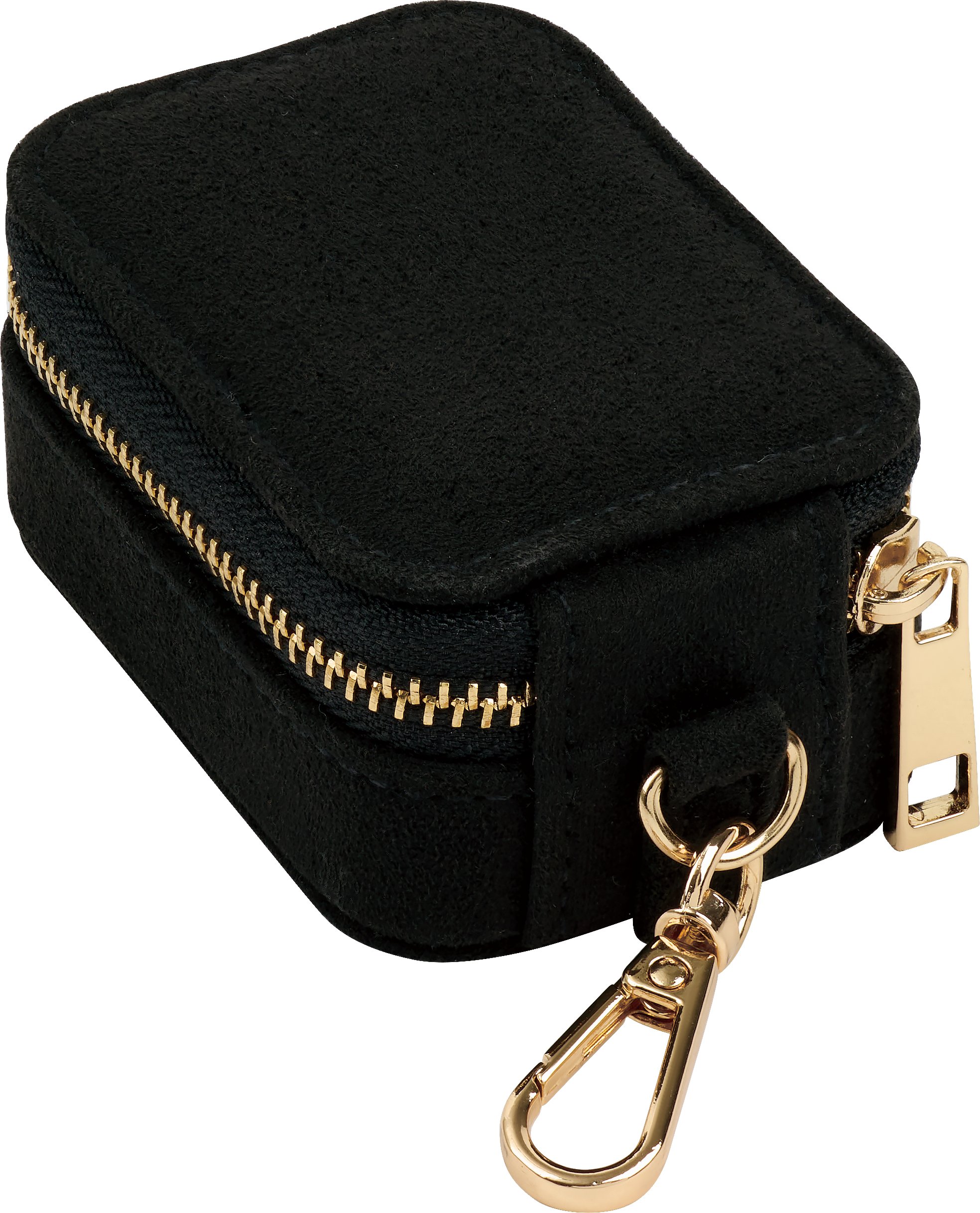 Suede Travel Case Keychain