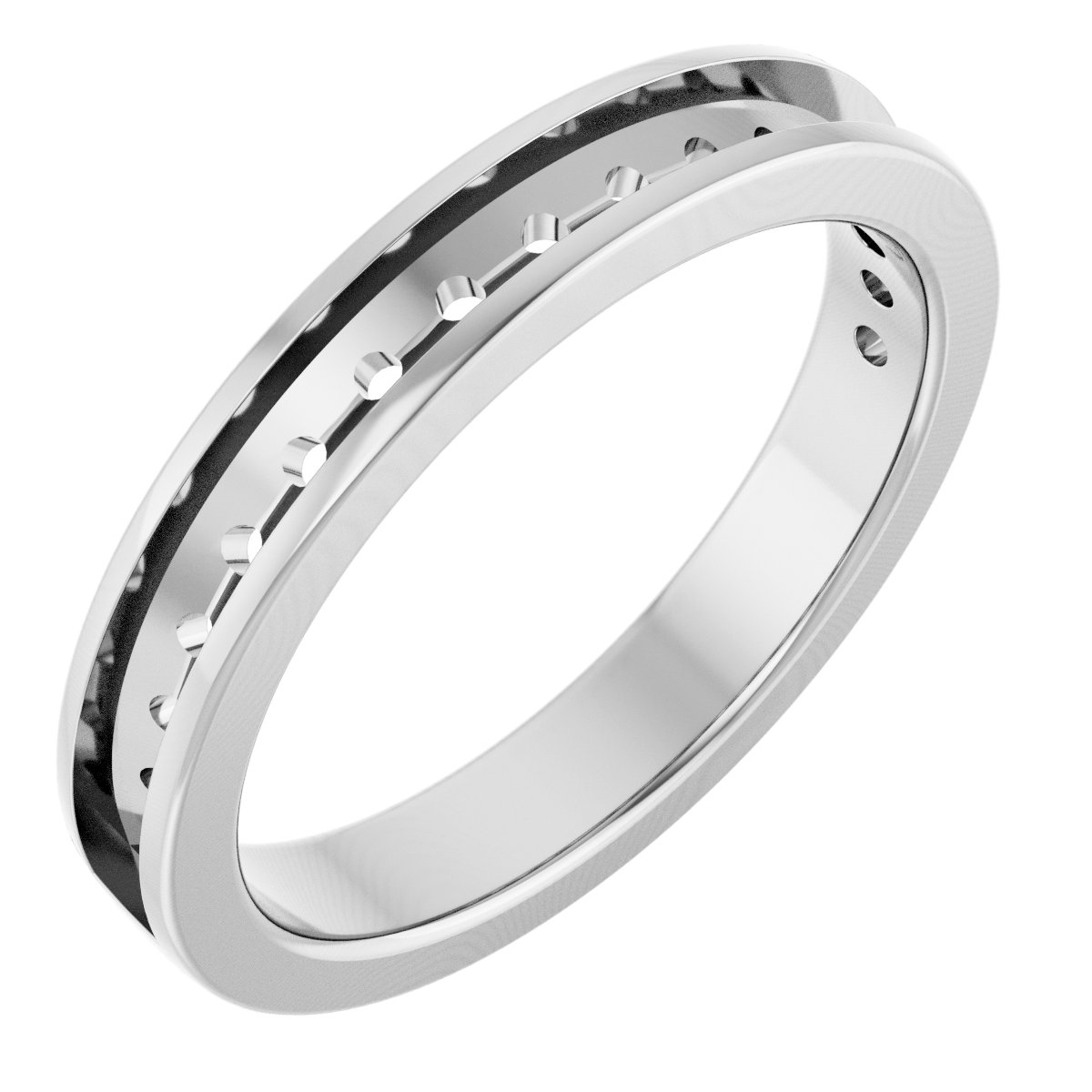 Accented Cathedral Engagement Ring or Band