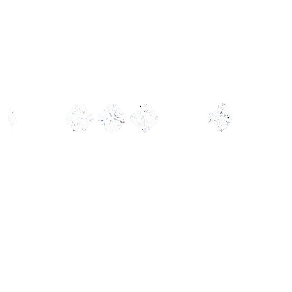 4-Prong Pre-Notched Claw Hidden Halo-Style Peg Setting
