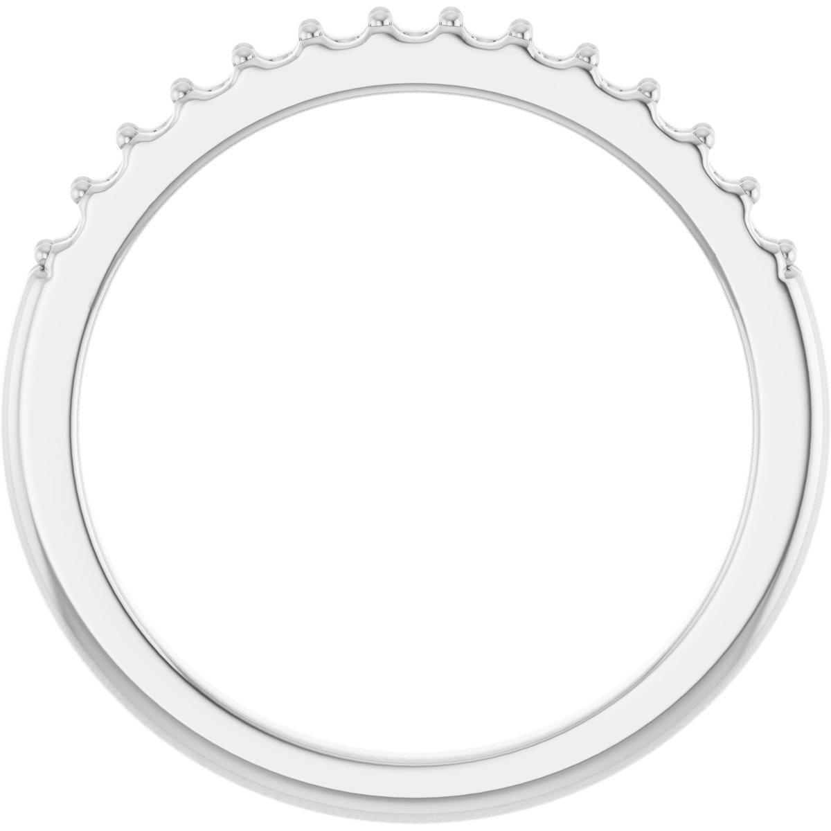 Band Mounting for 5.5x5.5 mm Heart Ring view 2