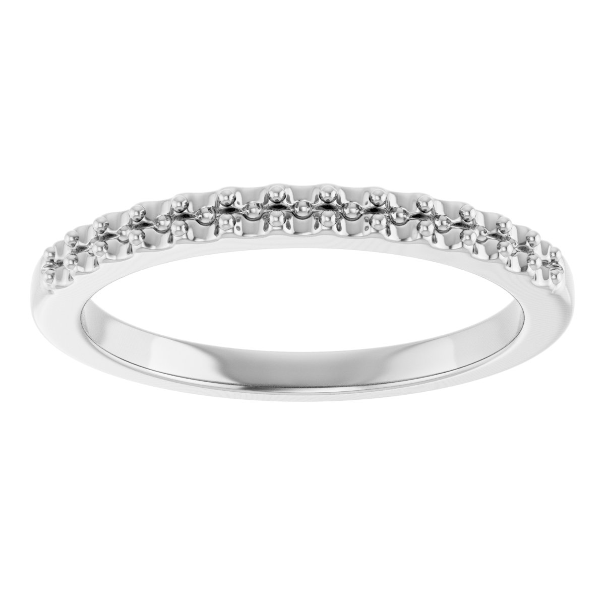 Band Mounting for 5.5x5.5 mm Heart Ring view 3