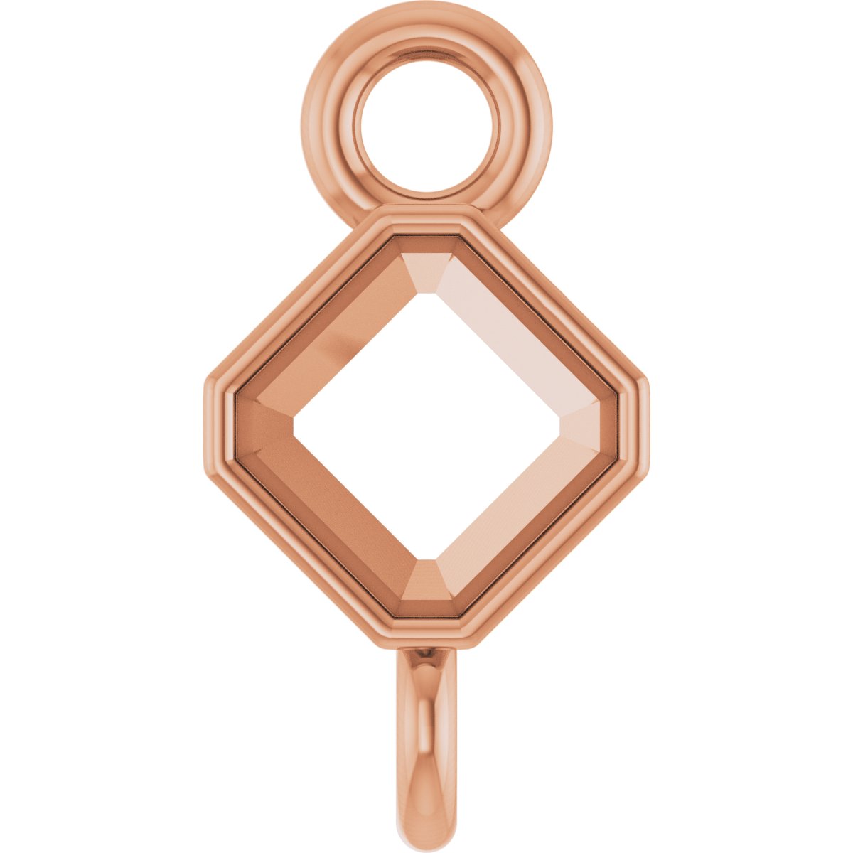 Asscher Bezel-Set Link