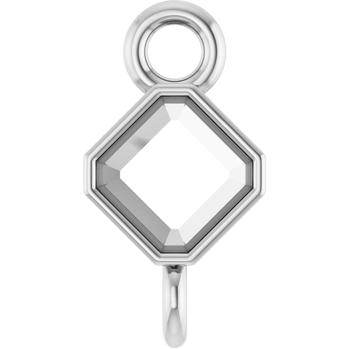 Asscher Bezel-Set Link