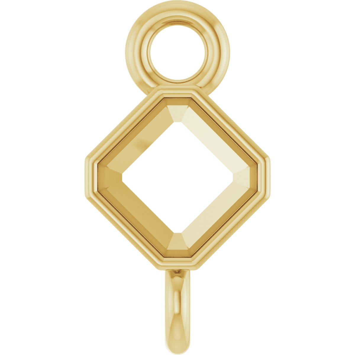 Asscher Bezel-Set Link