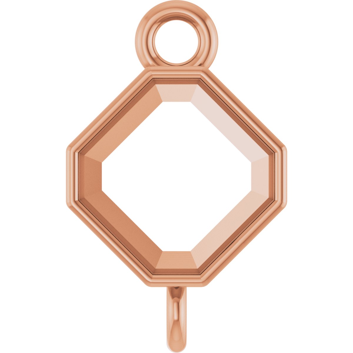 Asscher Bezel-Set Link