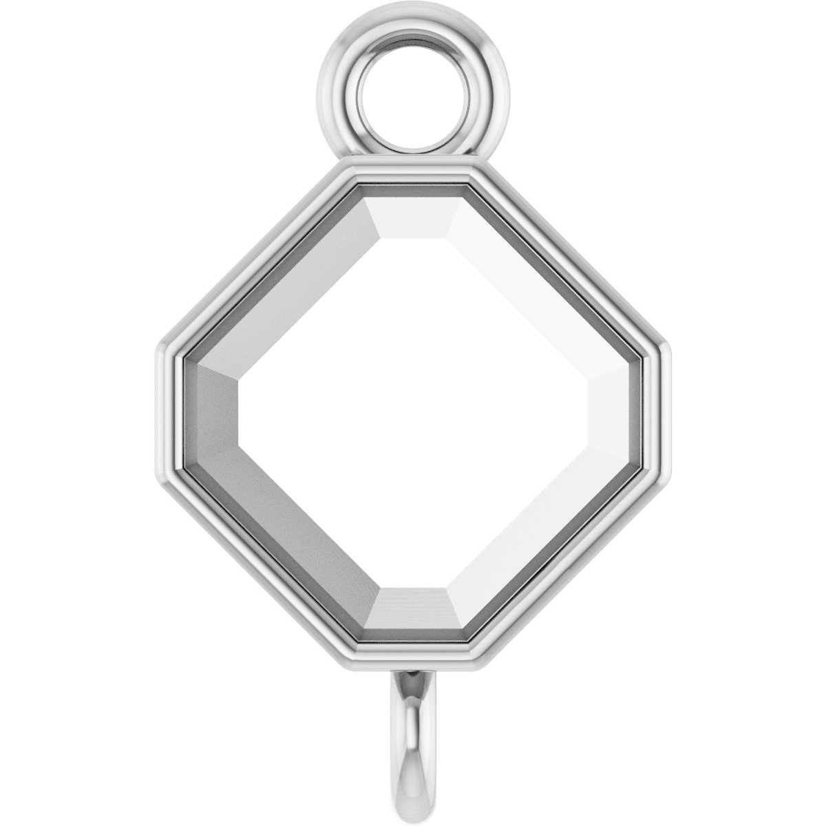 Asscher Bezel-Set Link