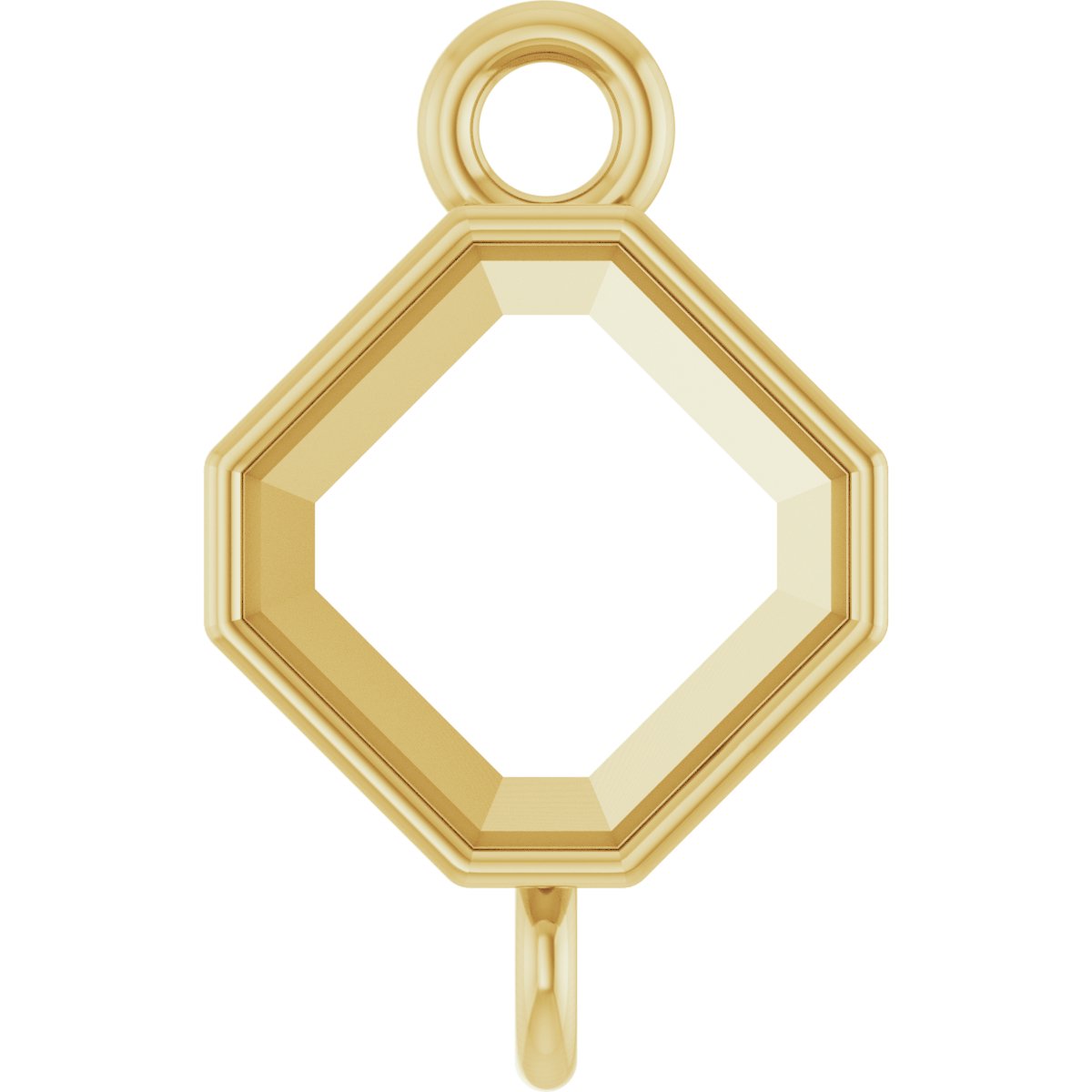 Asscher Bezel-Set Link