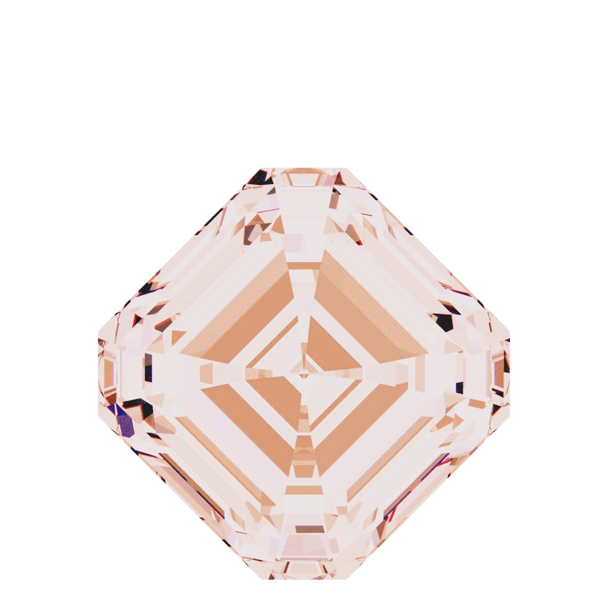 Asscher Bezel-Set Dangle