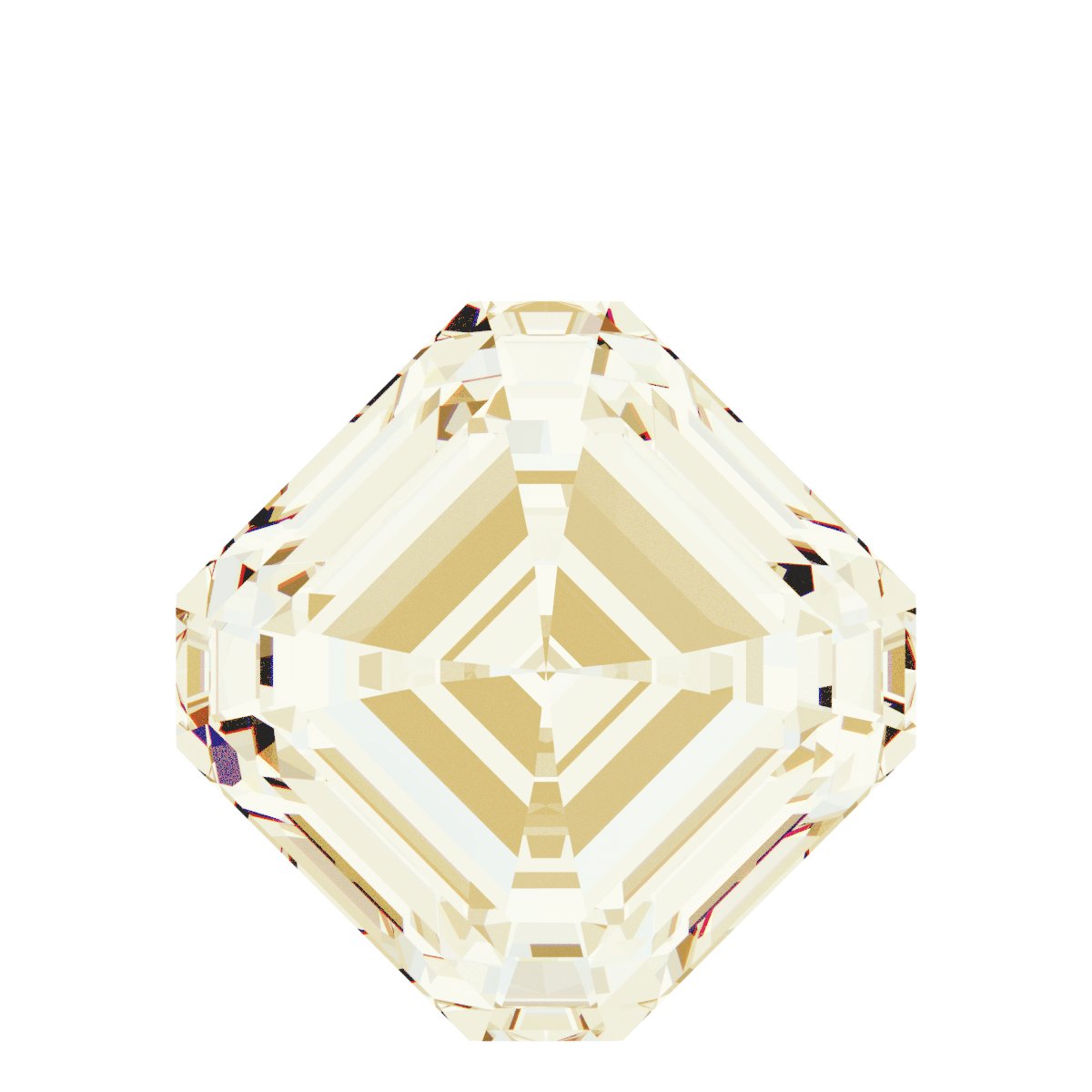 Asscher Bezel-Set Dangle