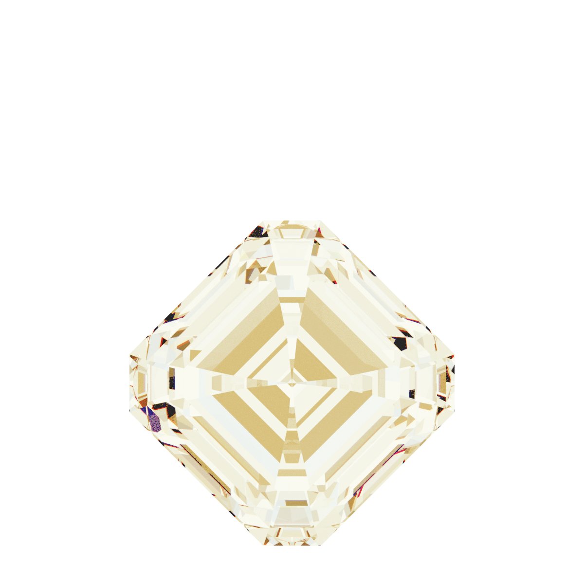 Asscher Bezel-Set Dangle