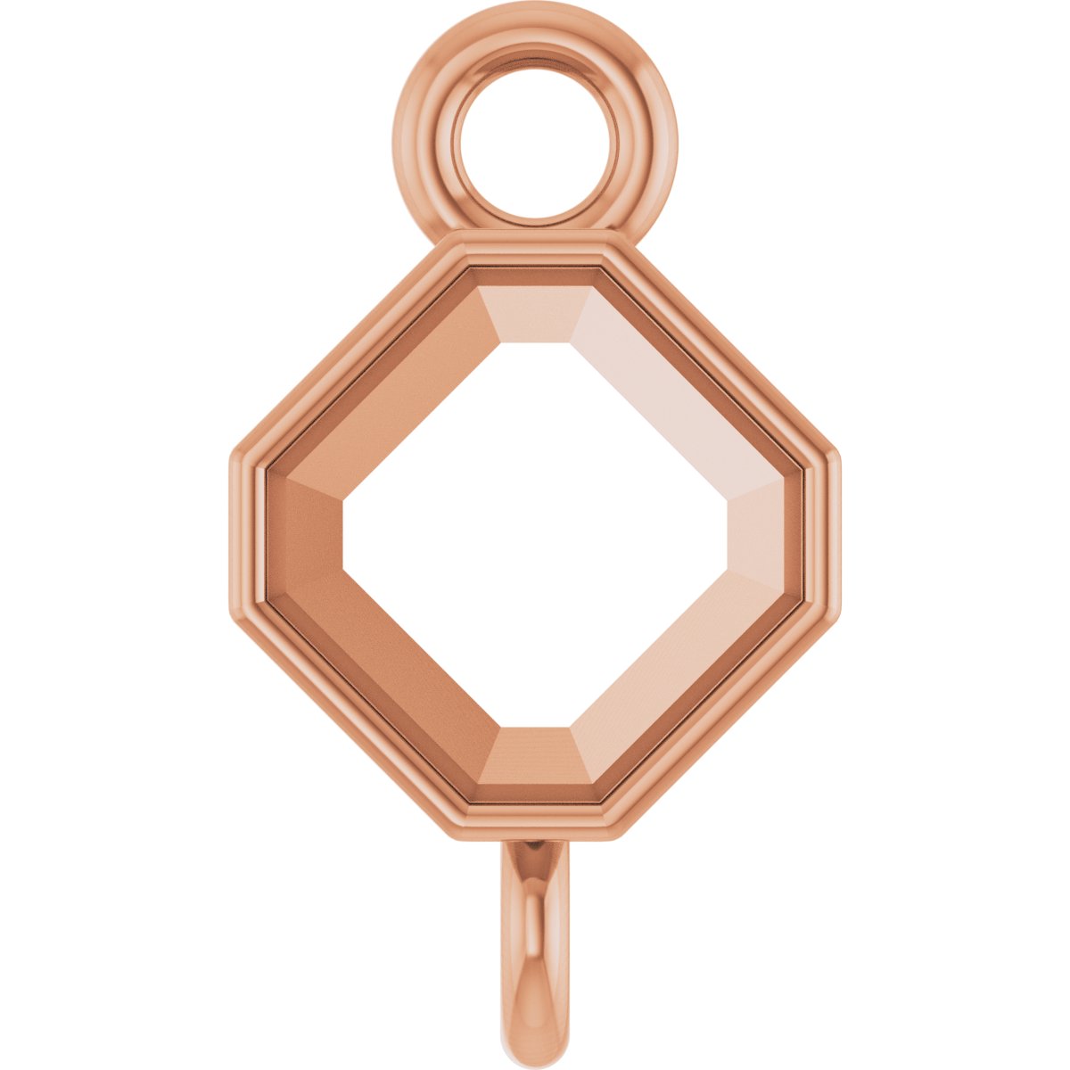 Asscher Bezel-Set Link
