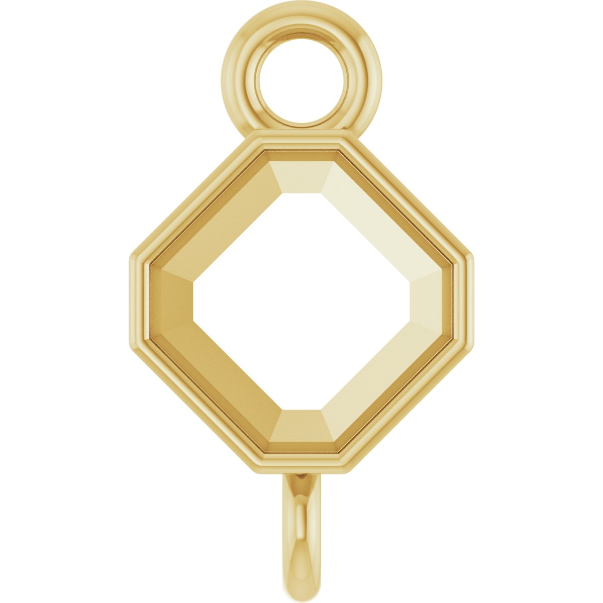 Asscher Bezel-Set Link
