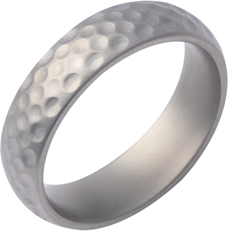 Golf Ball Texture Comfort-Fit Dome Band with Matte Finish