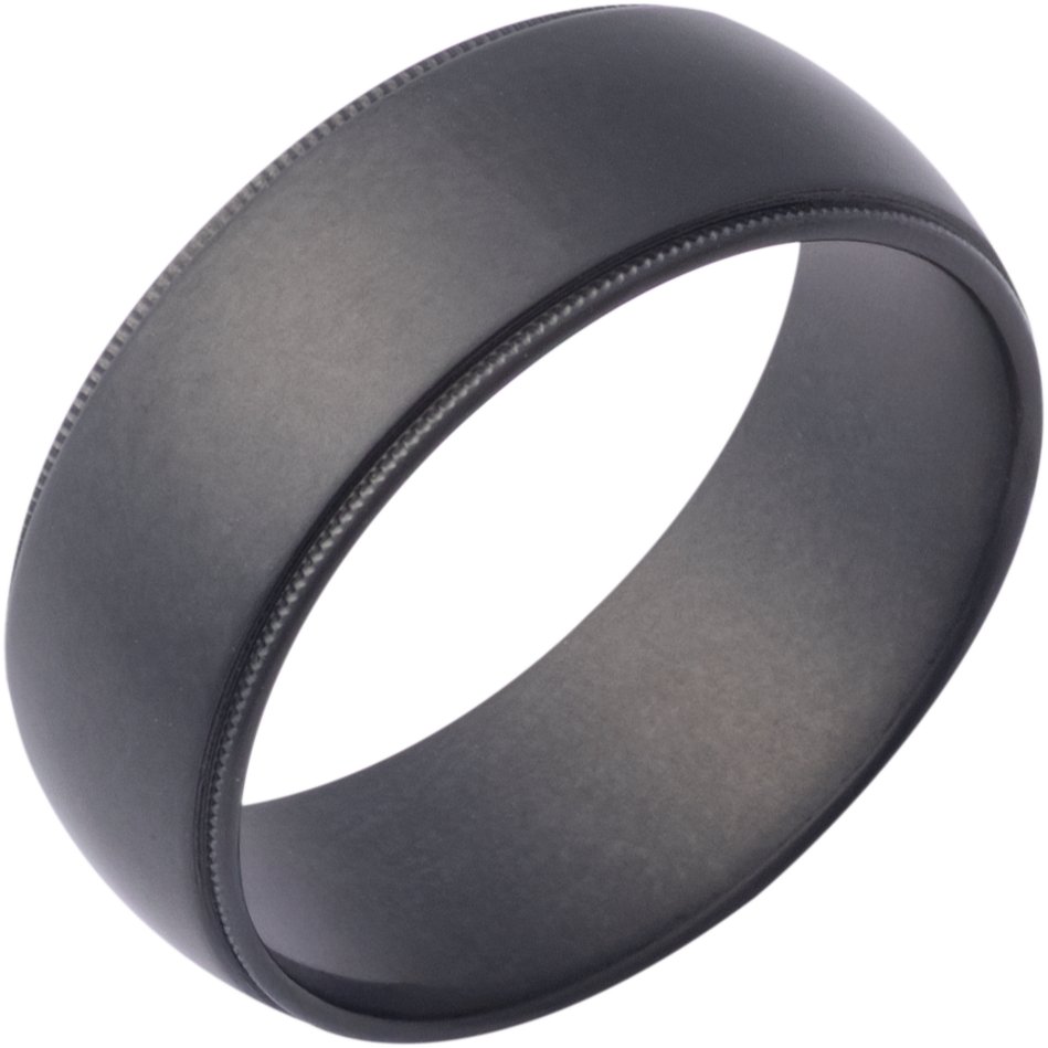Milgrain Stepped-Edge Comfort Fit European-Style Band