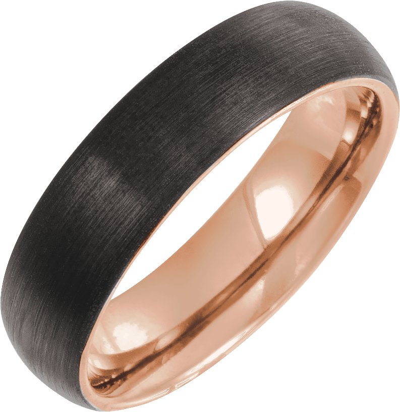 Comfort-Fit Half Round Band with Satin Finish
