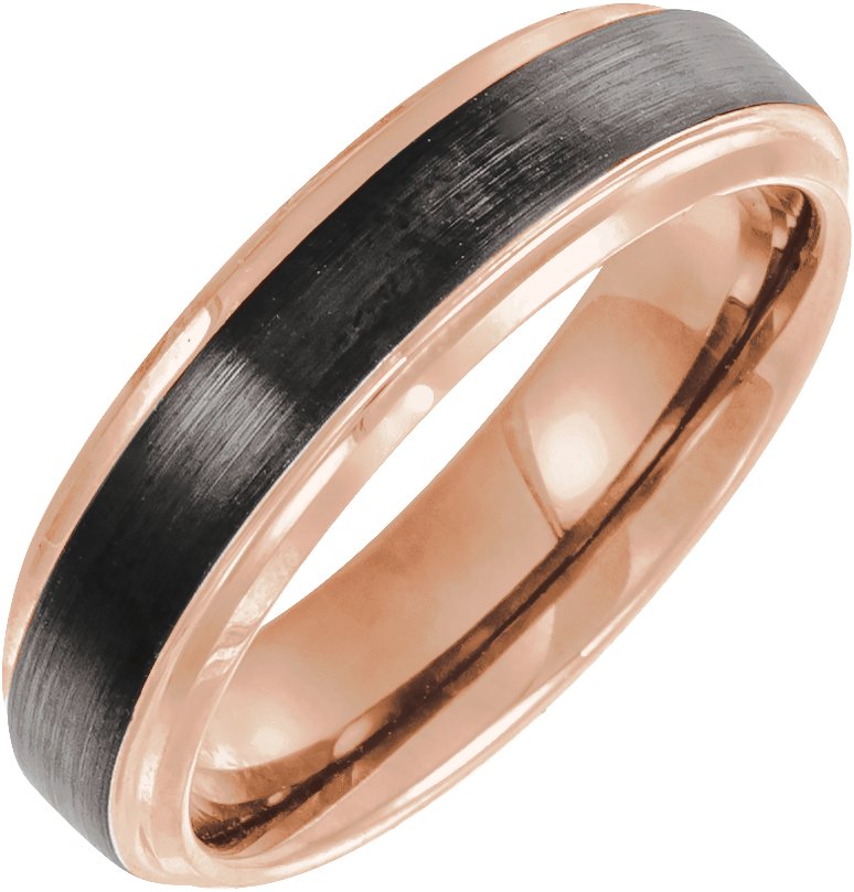Beveled Stepped-Edge Comfort-Fit Band with Satin Finish