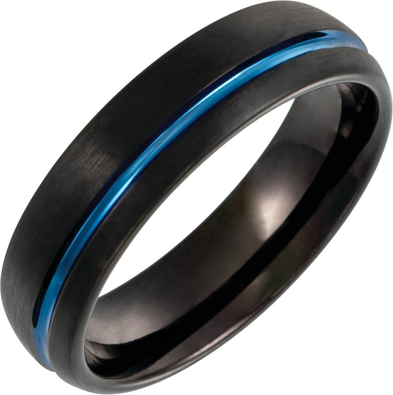 Grooved Comfort-Fit Half Round Band