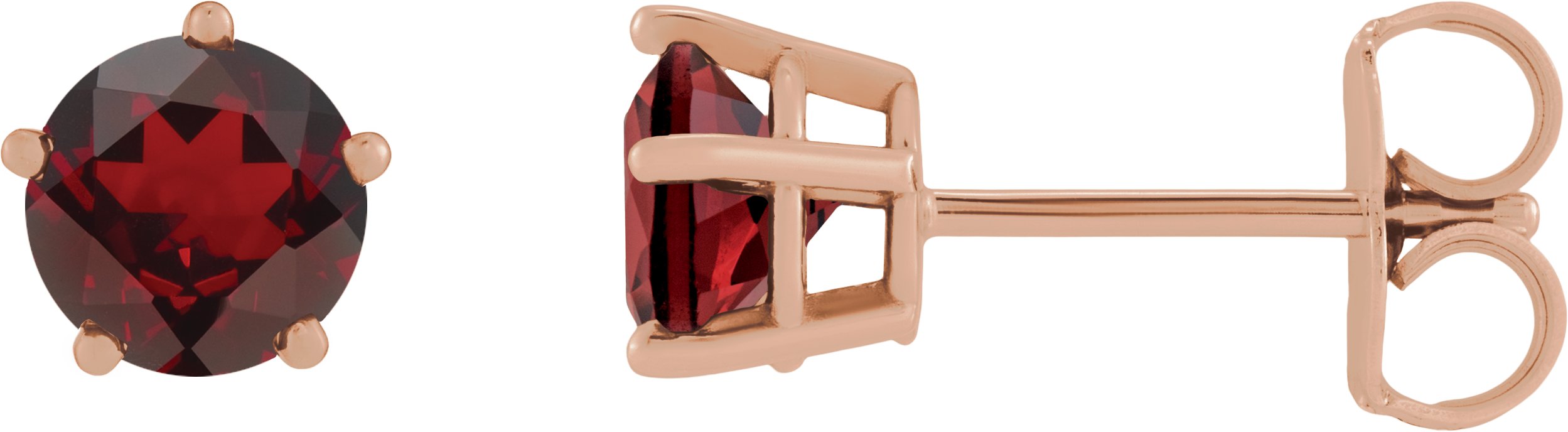 Solitaire Stud Earrings