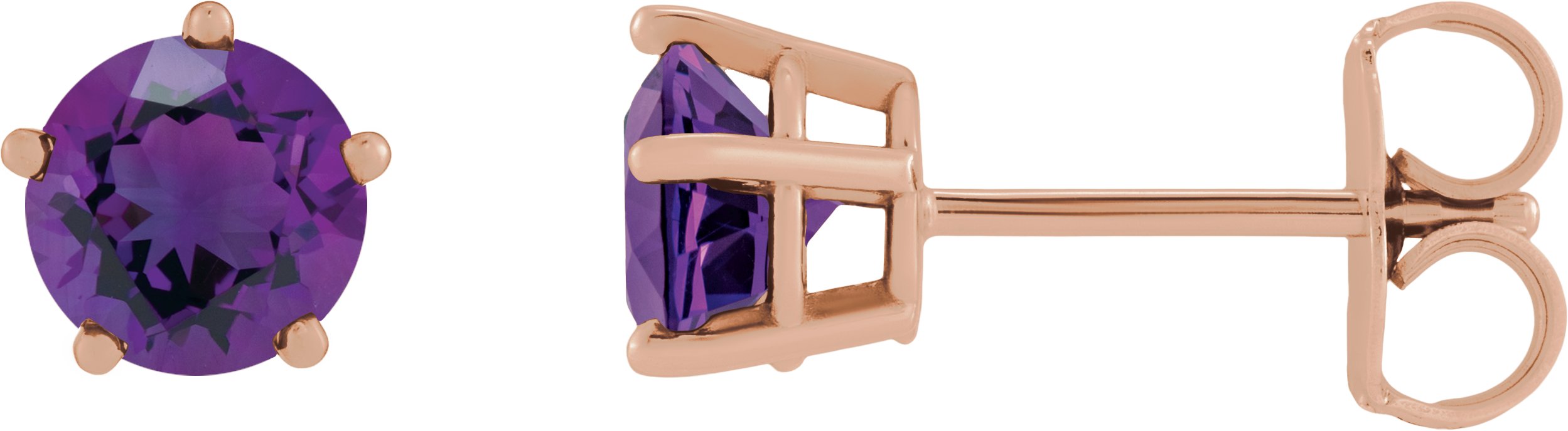 Solitaire Stud Earrings