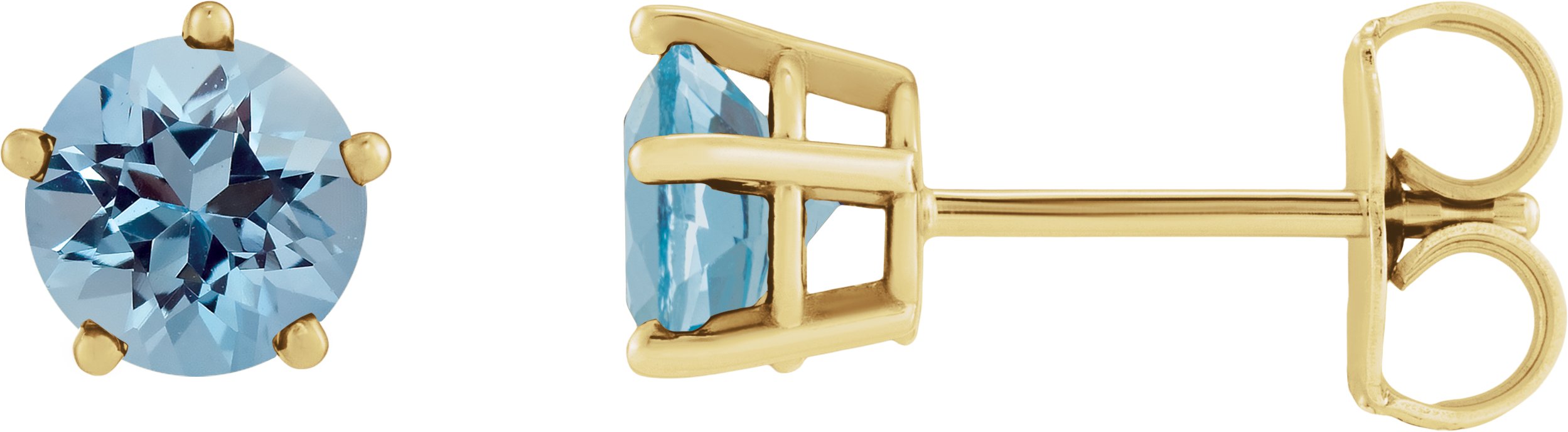 Solitaire Stud Earrings