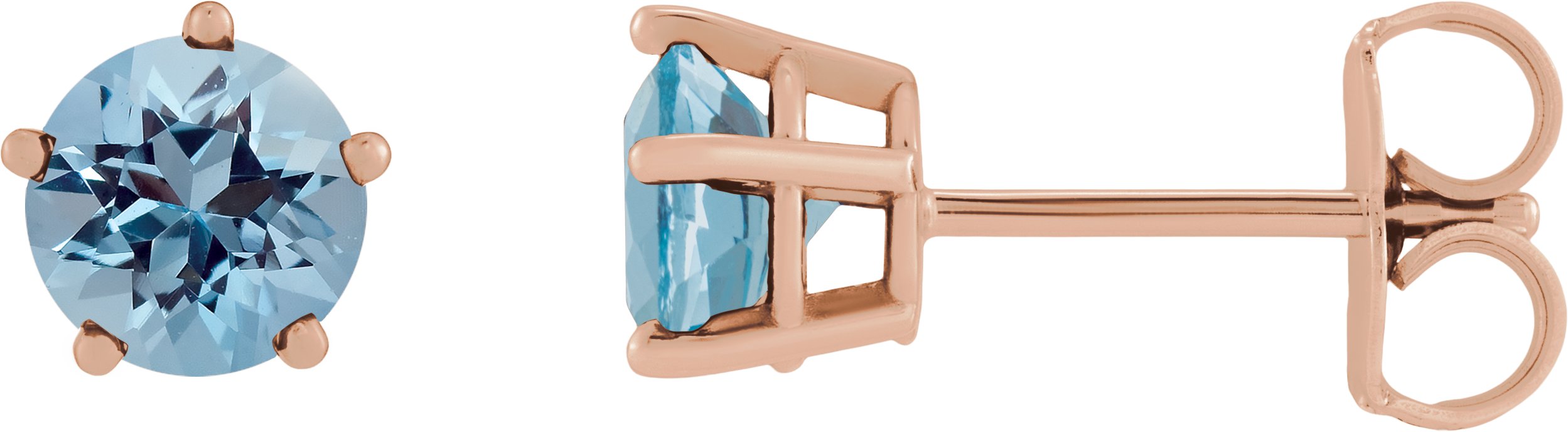Solitaire Stud Earrings