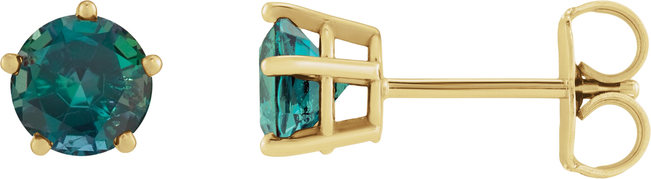 Solitaire Stud Earrings