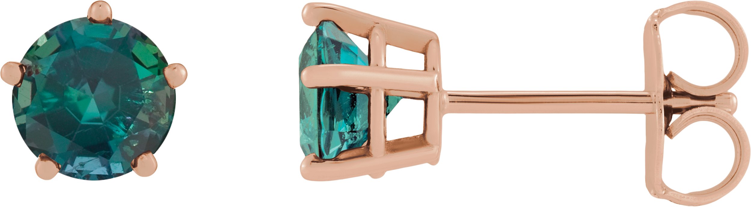 Solitaire Stud Earrings