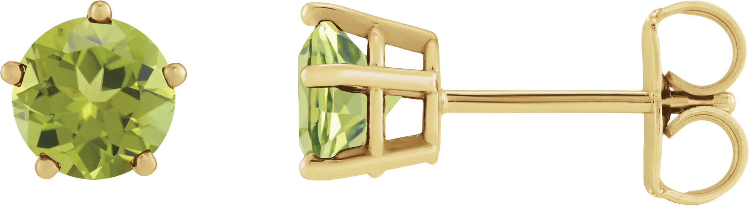 Solitaire Stud Earrings