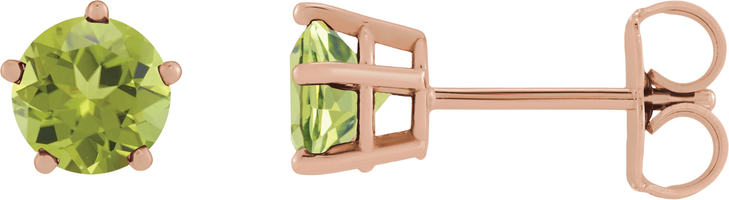 Solitaire Stud Earrings