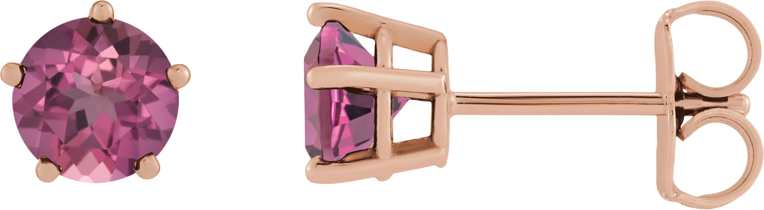 Solitaire Stud Earrings