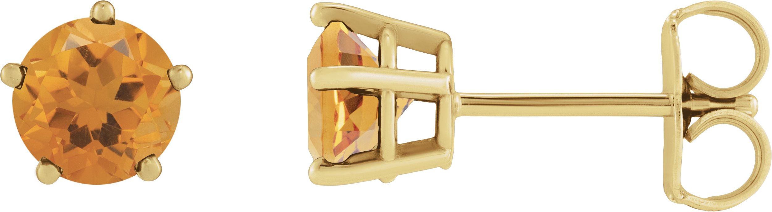 Solitaire Stud Earrings