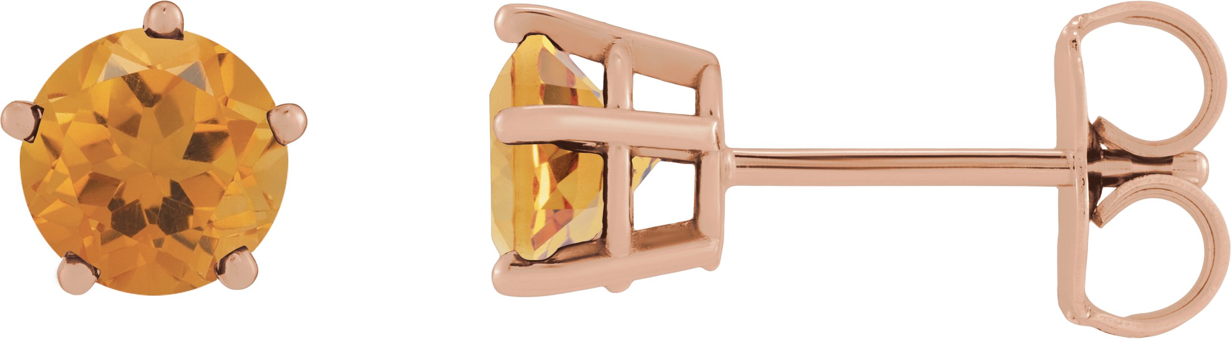 Solitaire Stud Earrings