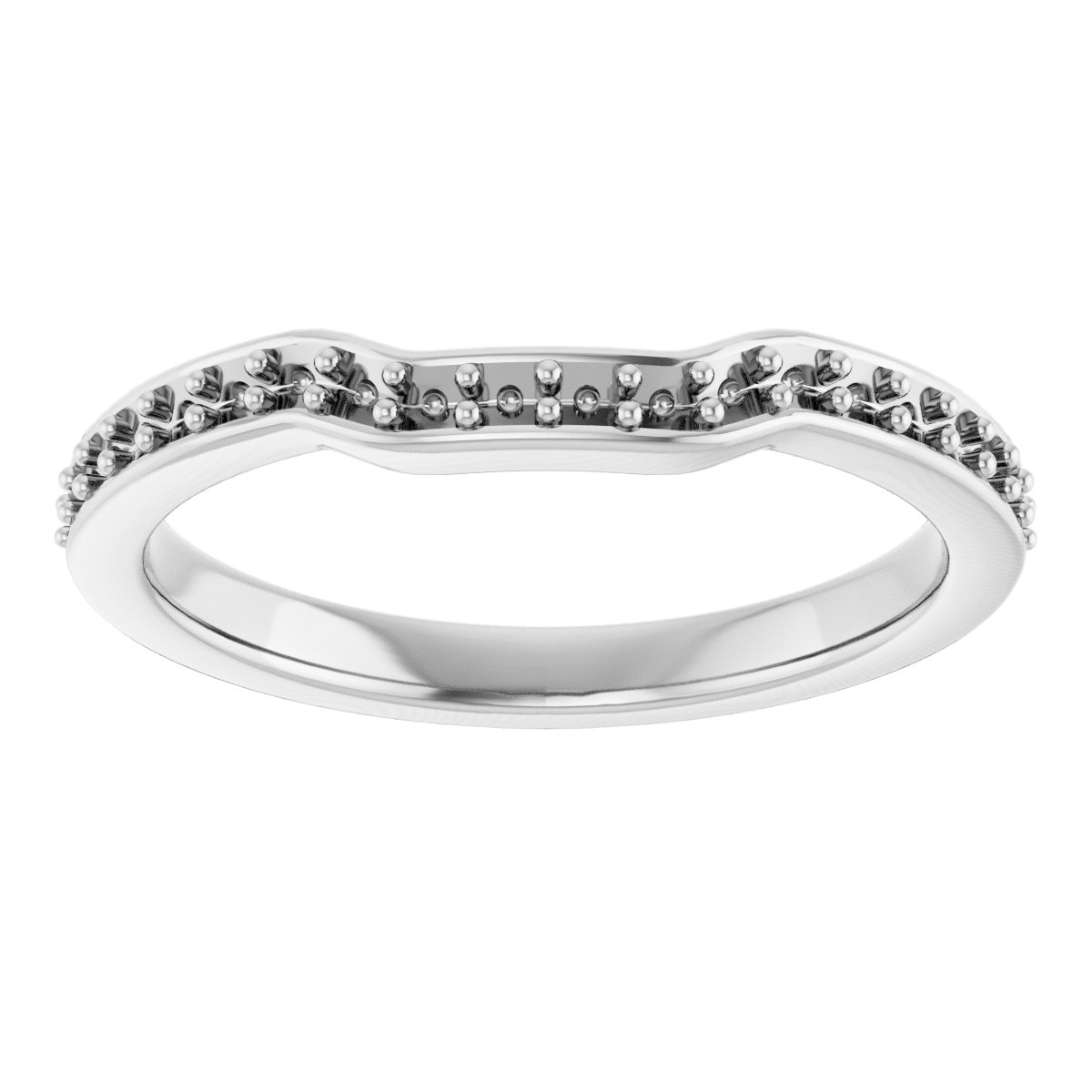 Band Mounting for 8.5x5.5 mm Pear Ring view 3