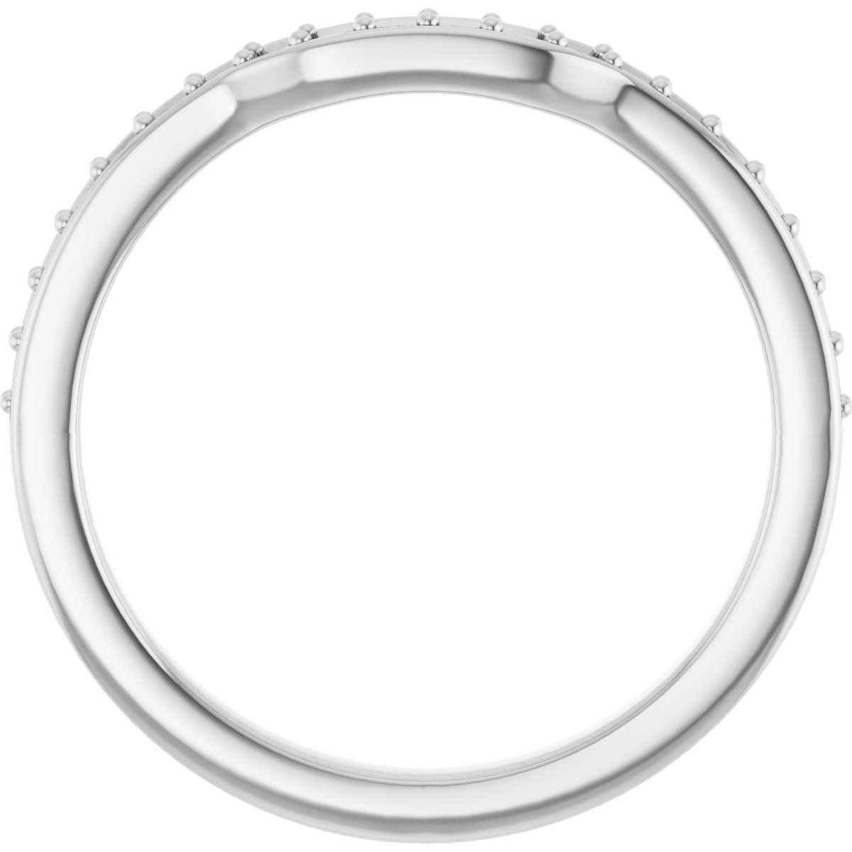 Band Mounting for 8.5x5.5 mm Pear Ring view 2