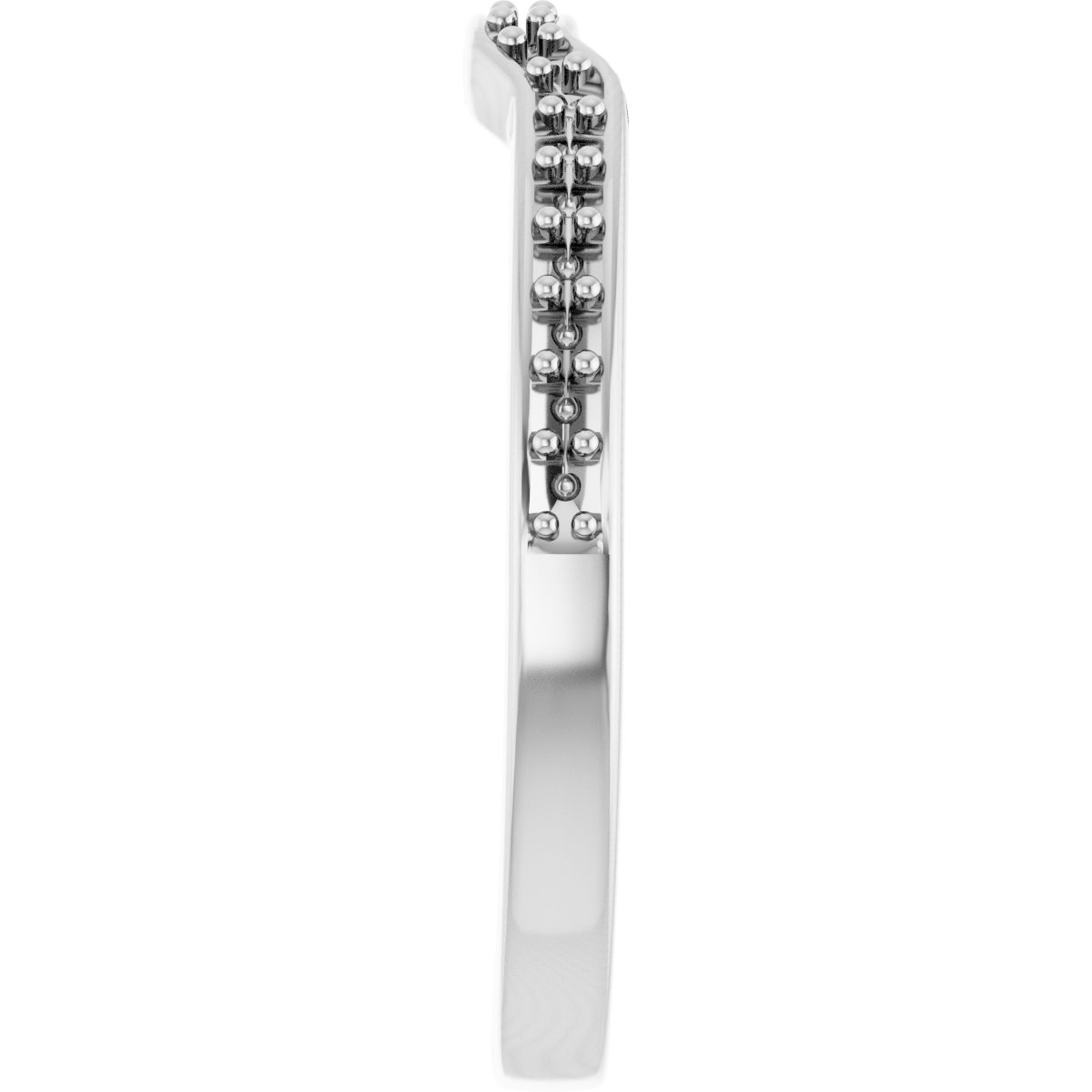 Band Mounting for 8.5x5.5 mm Pear Ring view 4