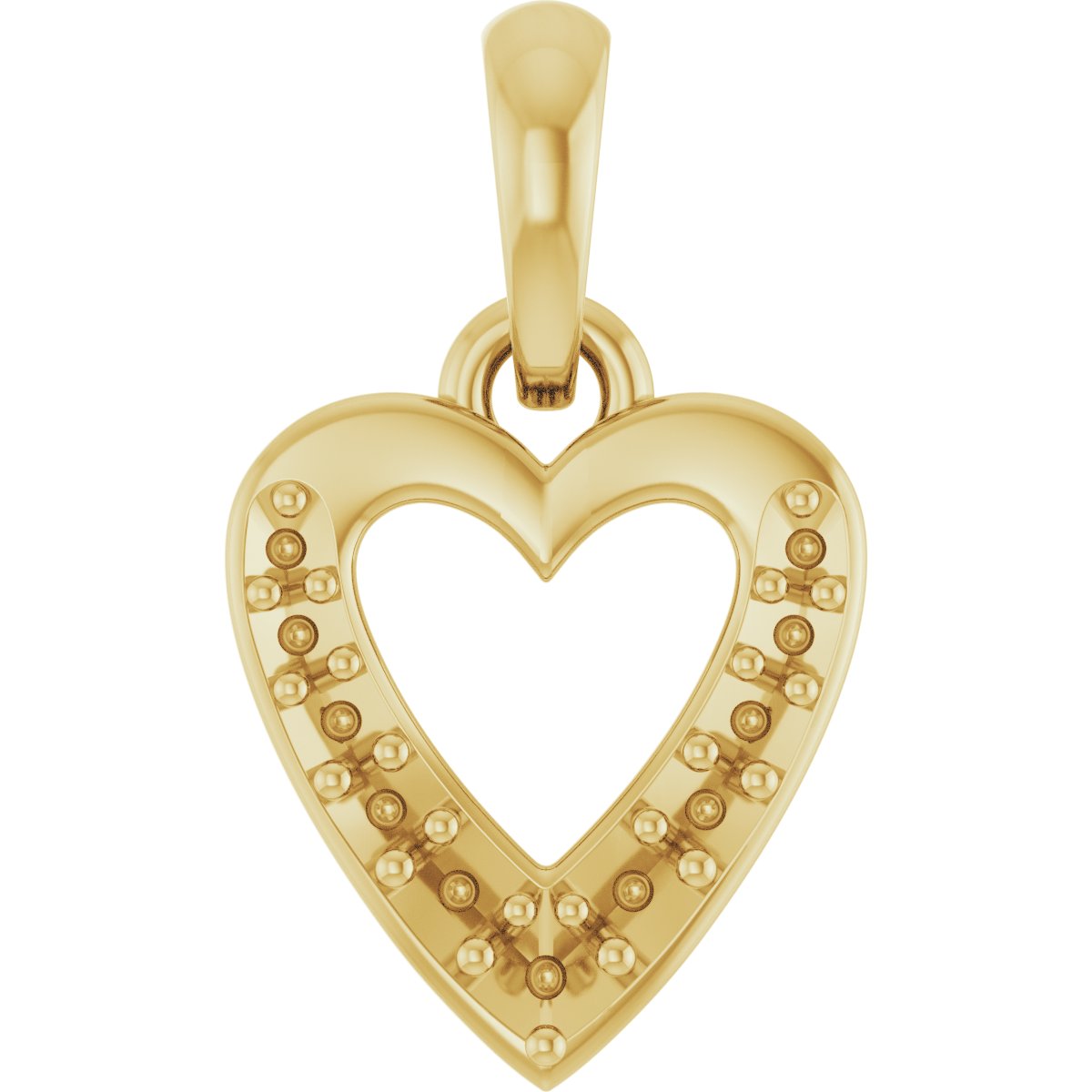 Accented Heart Charm/Pendant