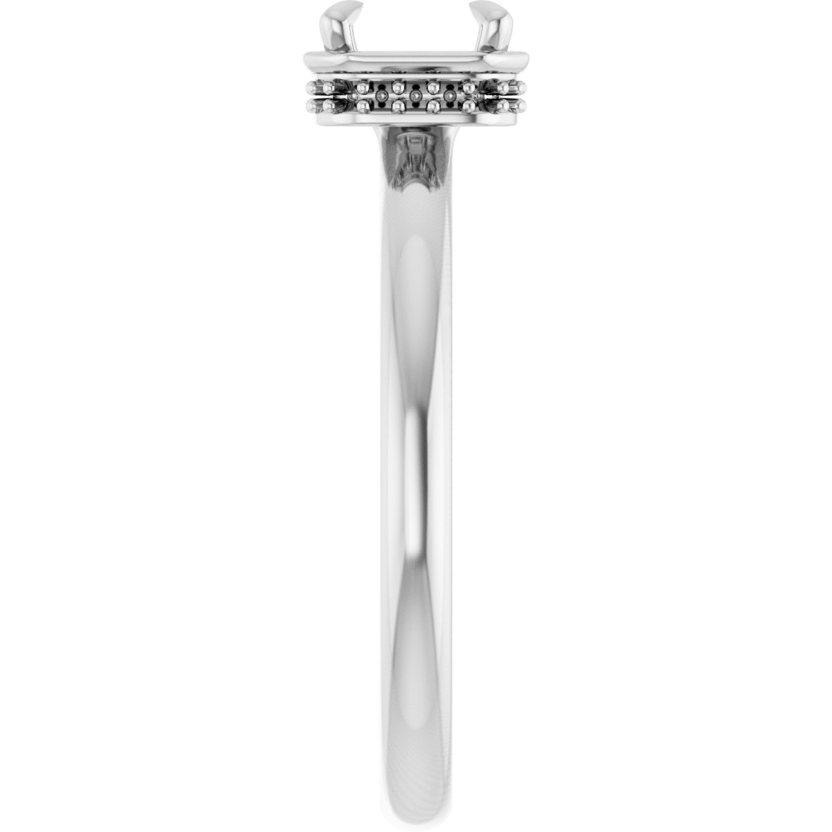 6x4 mm Pear Engagement Ring Mounting view 4