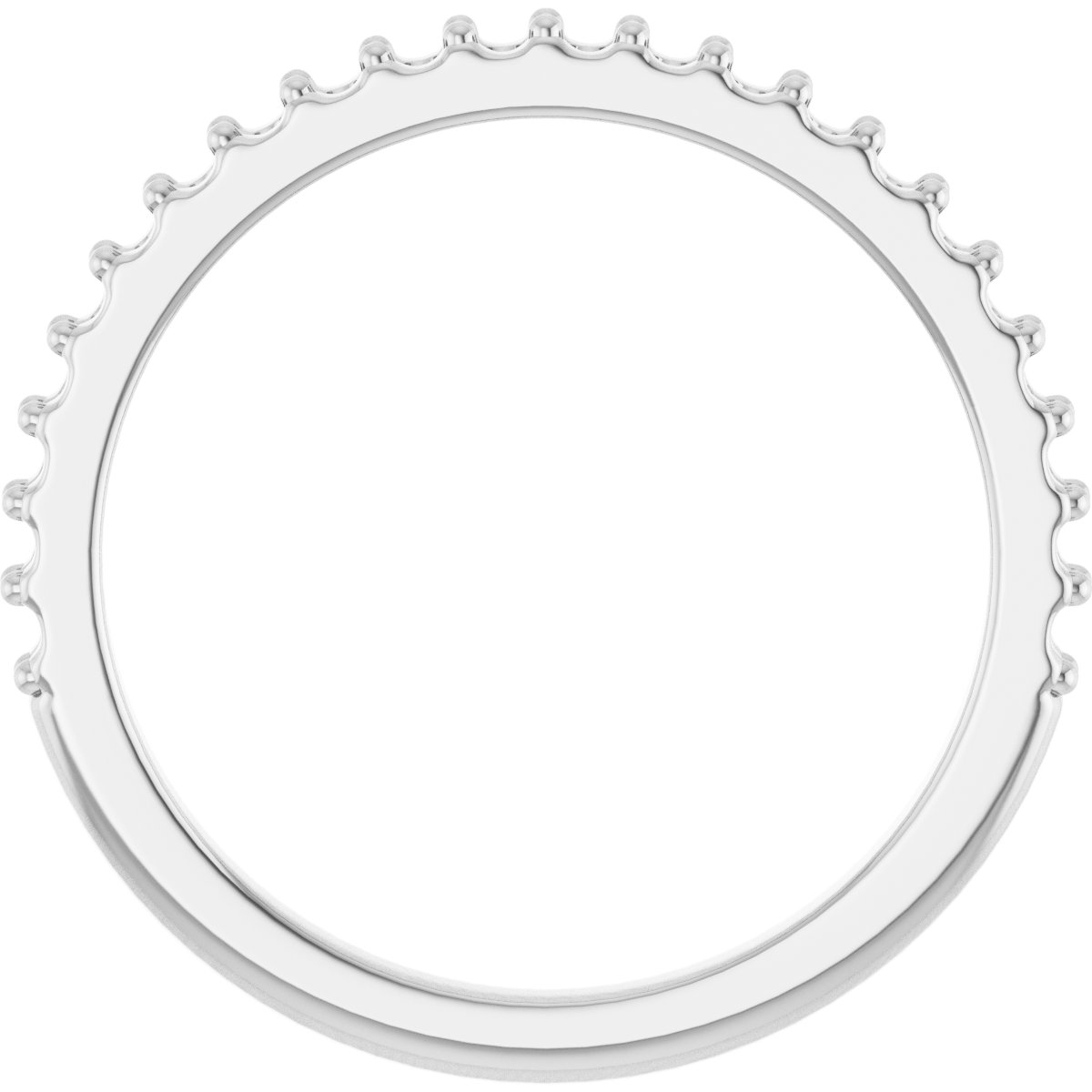 Band Mounting for 6x4 mm Pear Ring view 2
