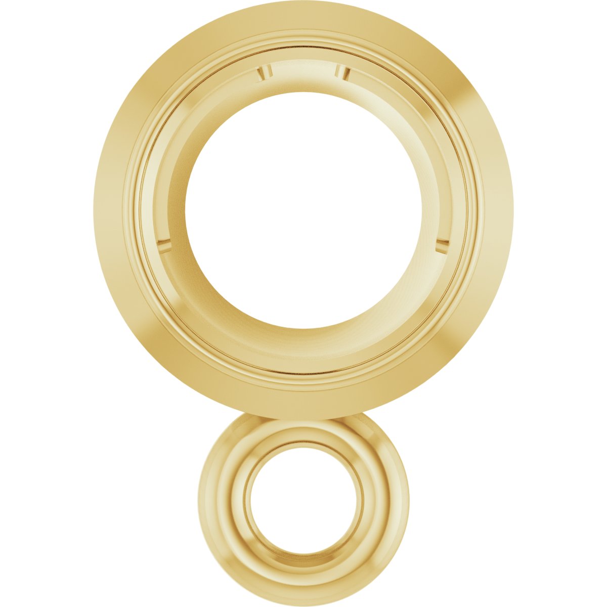 Bezel-Set Lightweight Slide Bail