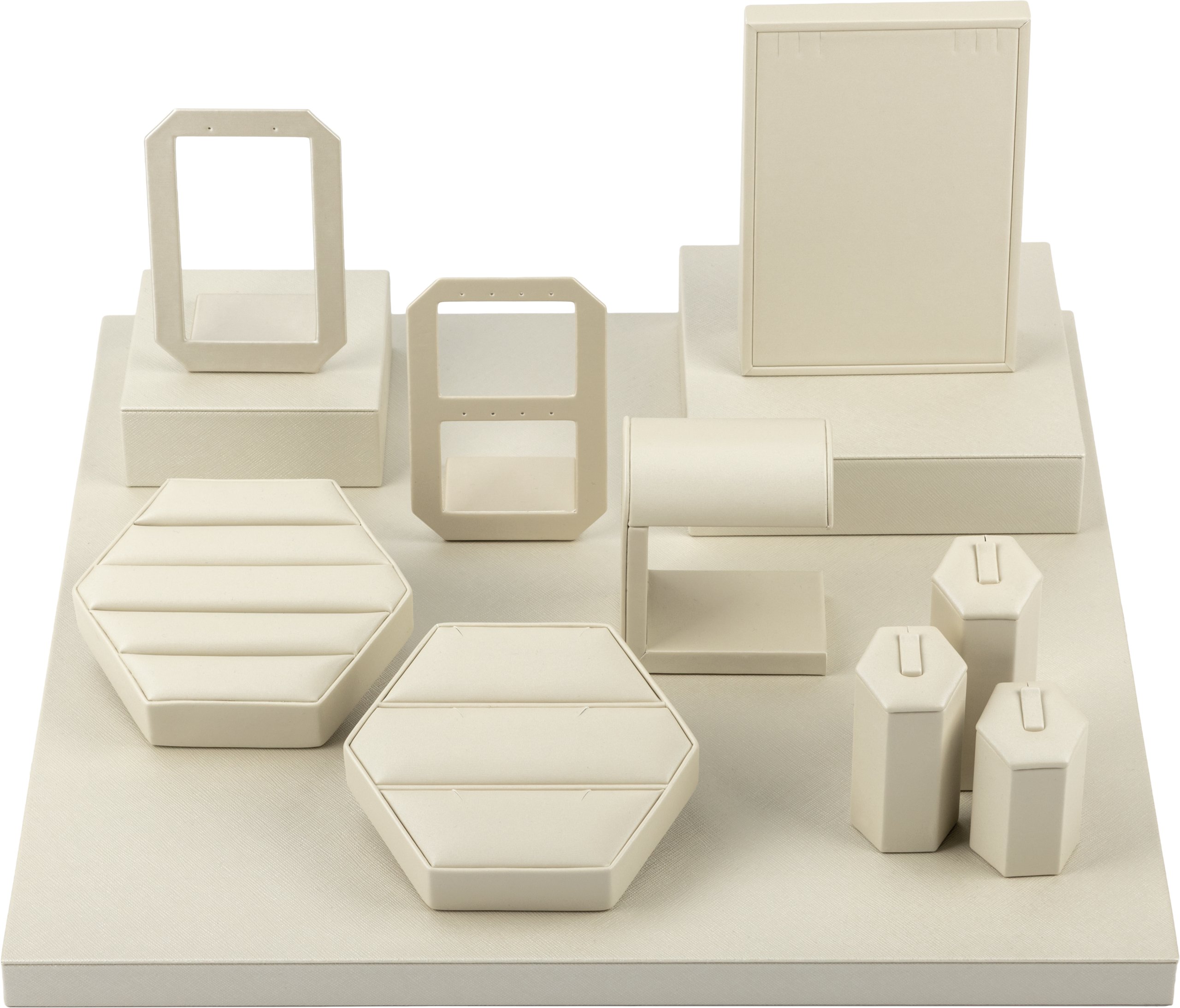 Moon Glow Leatherette 12-Piece Display Set