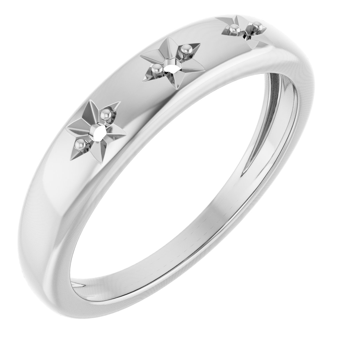 Family Celestial Stackable Three-Stone Ring